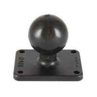 RAM Mount 1.5" C Size Ball with Rectangular Plate and 1.5" x 2" 4-Hole Pattern