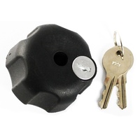 RAM Mount Locking Security Knob with 1/4-20" Brass Hole for 1" B Size Balls