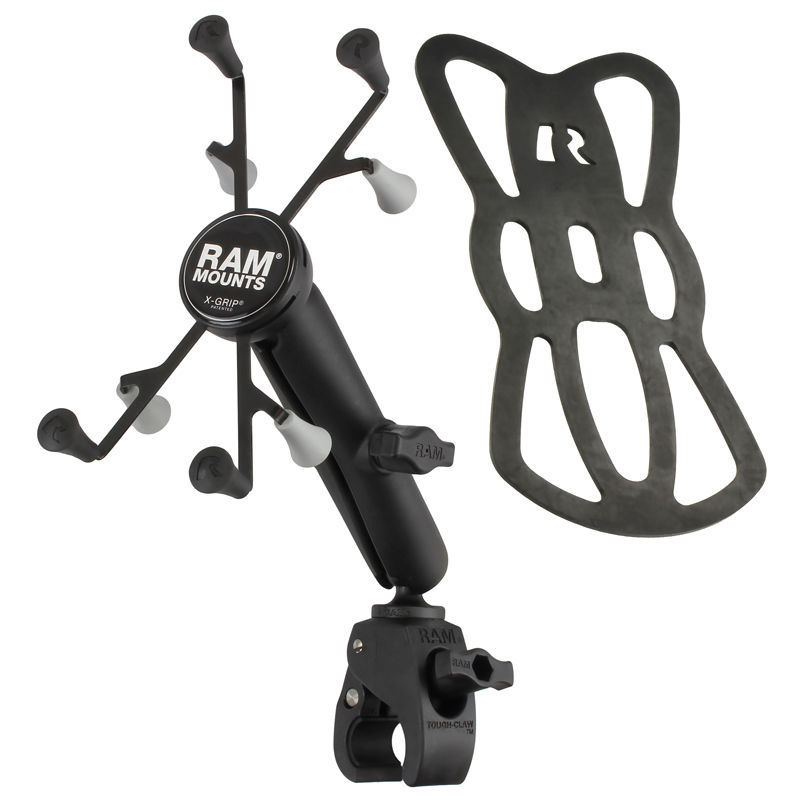Ram Mount Tough Claw Rail Handlebar iPad Mini mount Universal X-grip 8" tablets - Picture 24 of 44