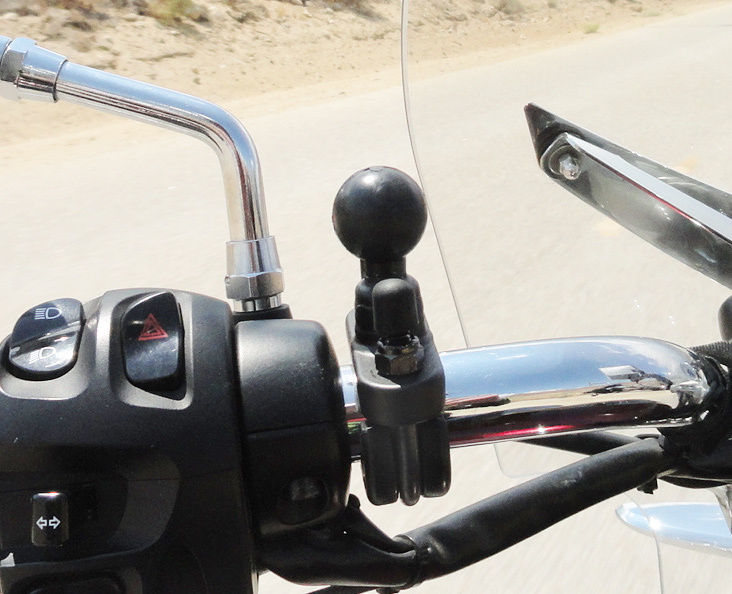 RAM Mount Quick-Grip XL Cradle Motorcycle Handlebar Mount - Picture 18 of 36