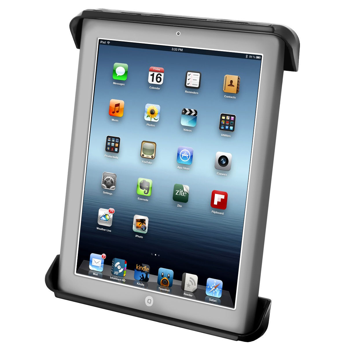 RAM Mount iPad AIR 2 Pro 9.7" Dual suction cup Windscreen mount RAM-B-189-TAB6U - Picture 14 of 33