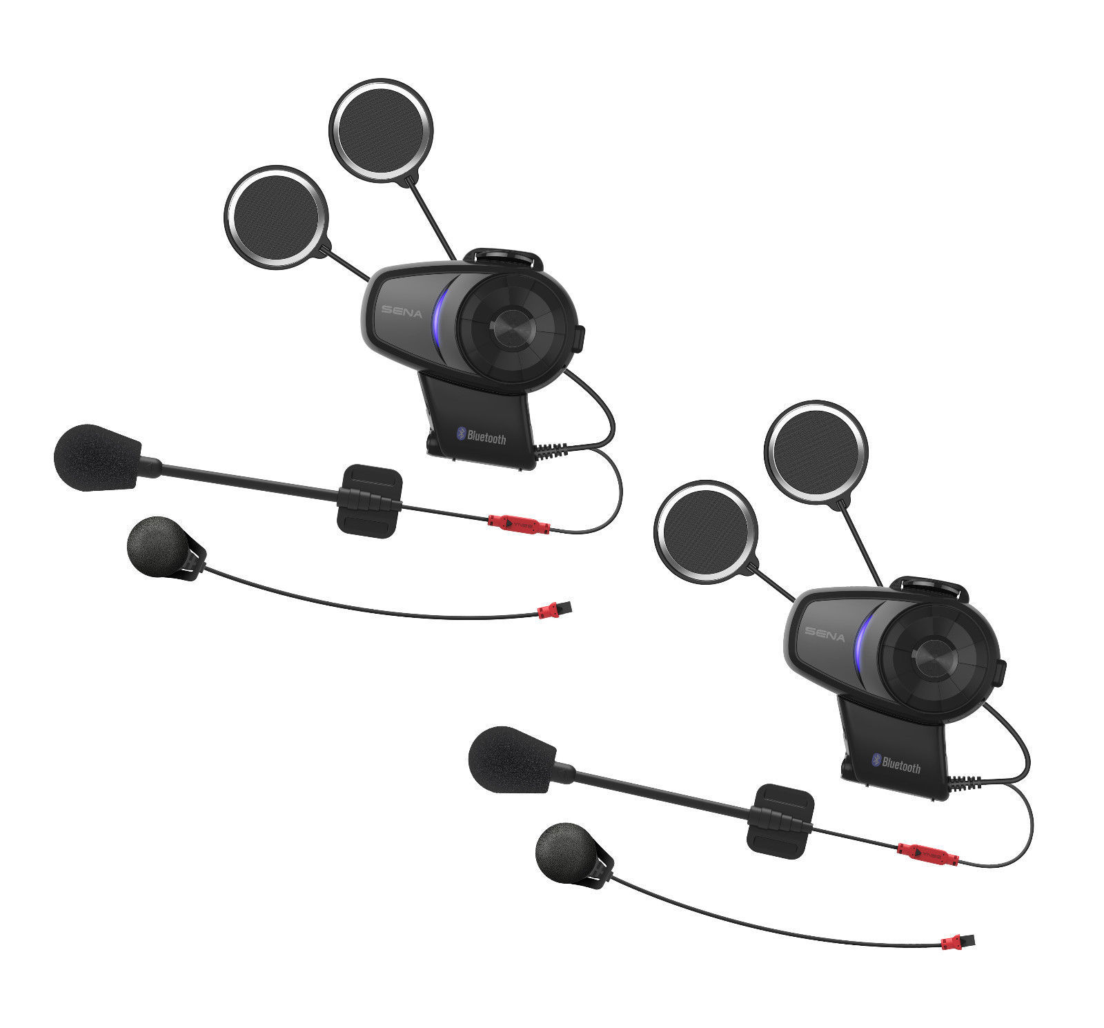 SENA 10S Dual Pack Motorcycle Bluetooth intercom Communication System ...