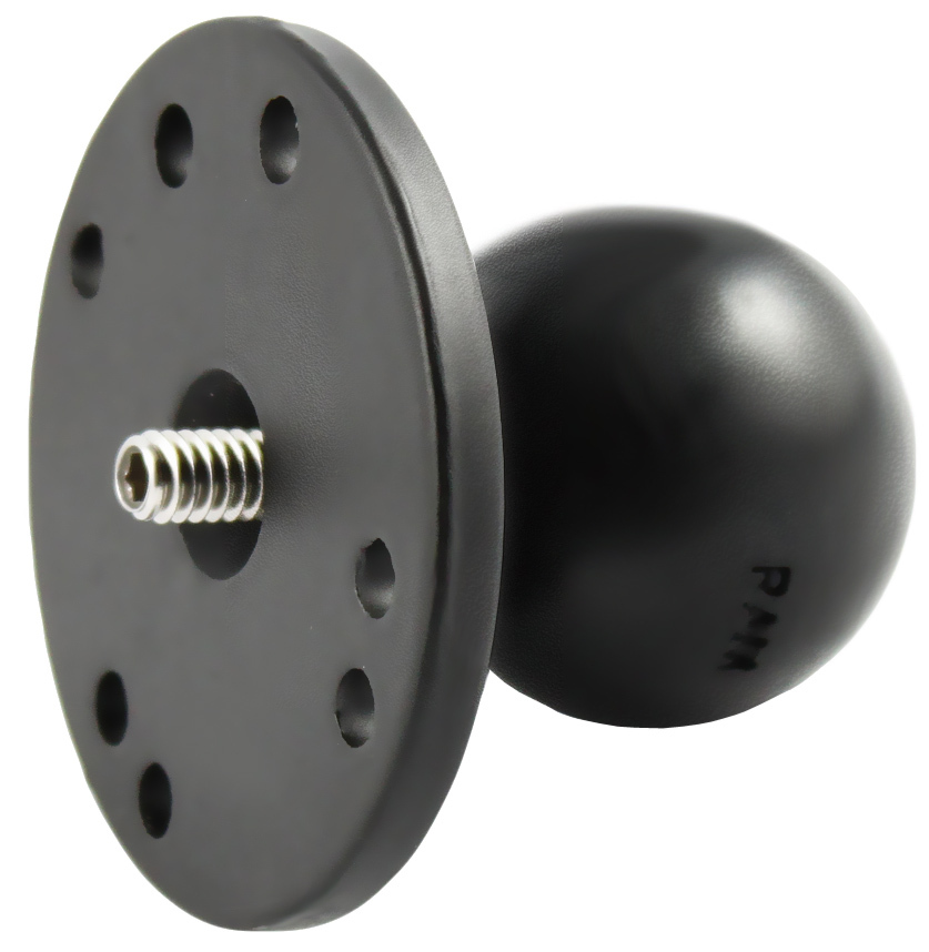 RAM Mount 1.5" C Size Ball with Round Base and 1/4" 20 Threaded Male Post