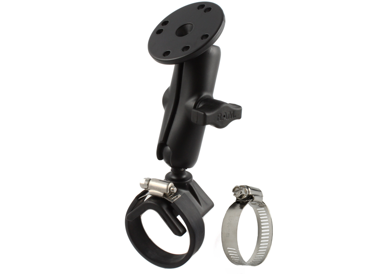 RAM Mount ATV Roll Bar Clamp Rail Base 1" Ball