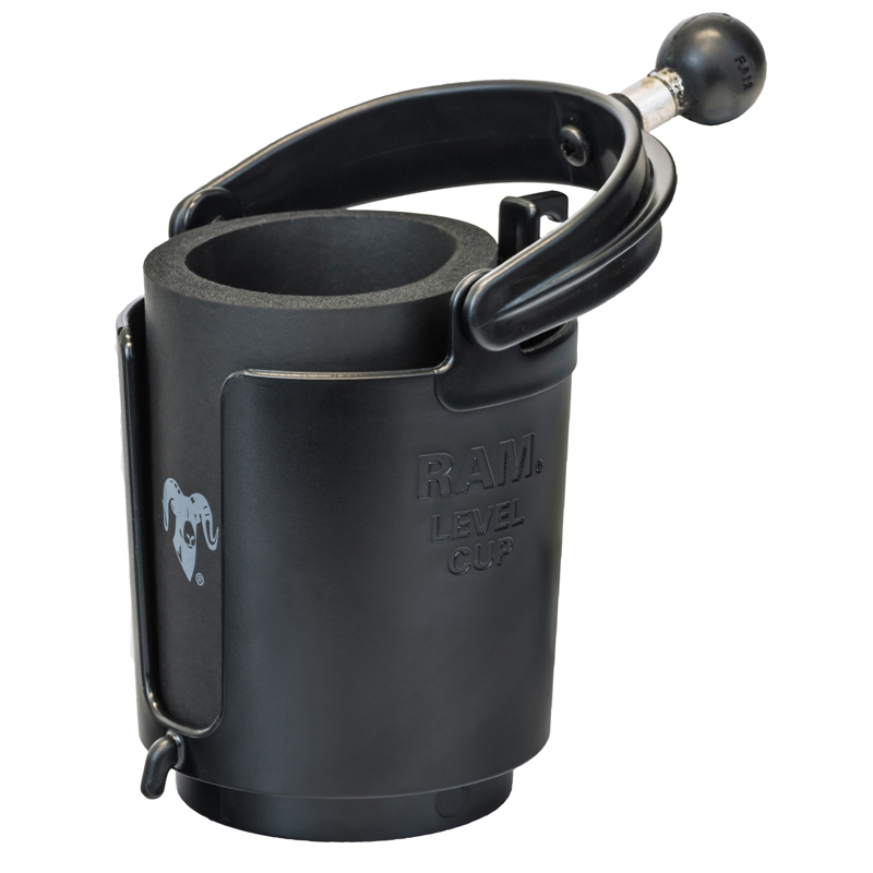 RAM Mount SelfLeveling Drink Cup Holder with 1" Ball
