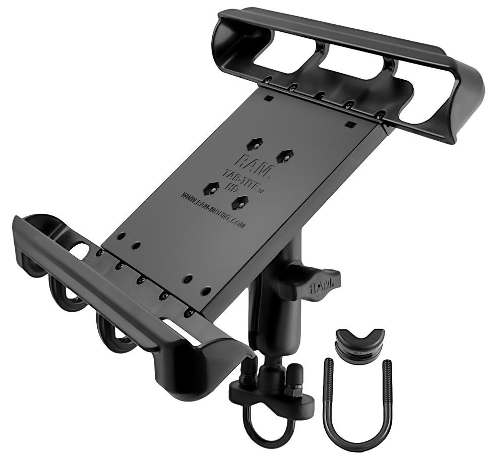 RAM Mount UBolt Handlebar Motorcycle Mount for 10" Tablets using Heavy