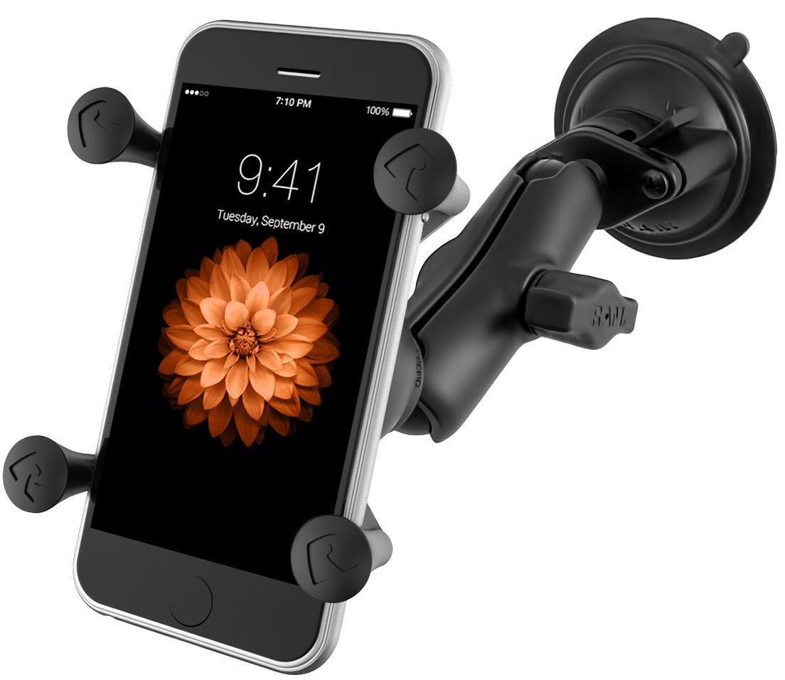 RAM Mount Windscreen Suction Cup Car Mount with X-Grip for iPhone