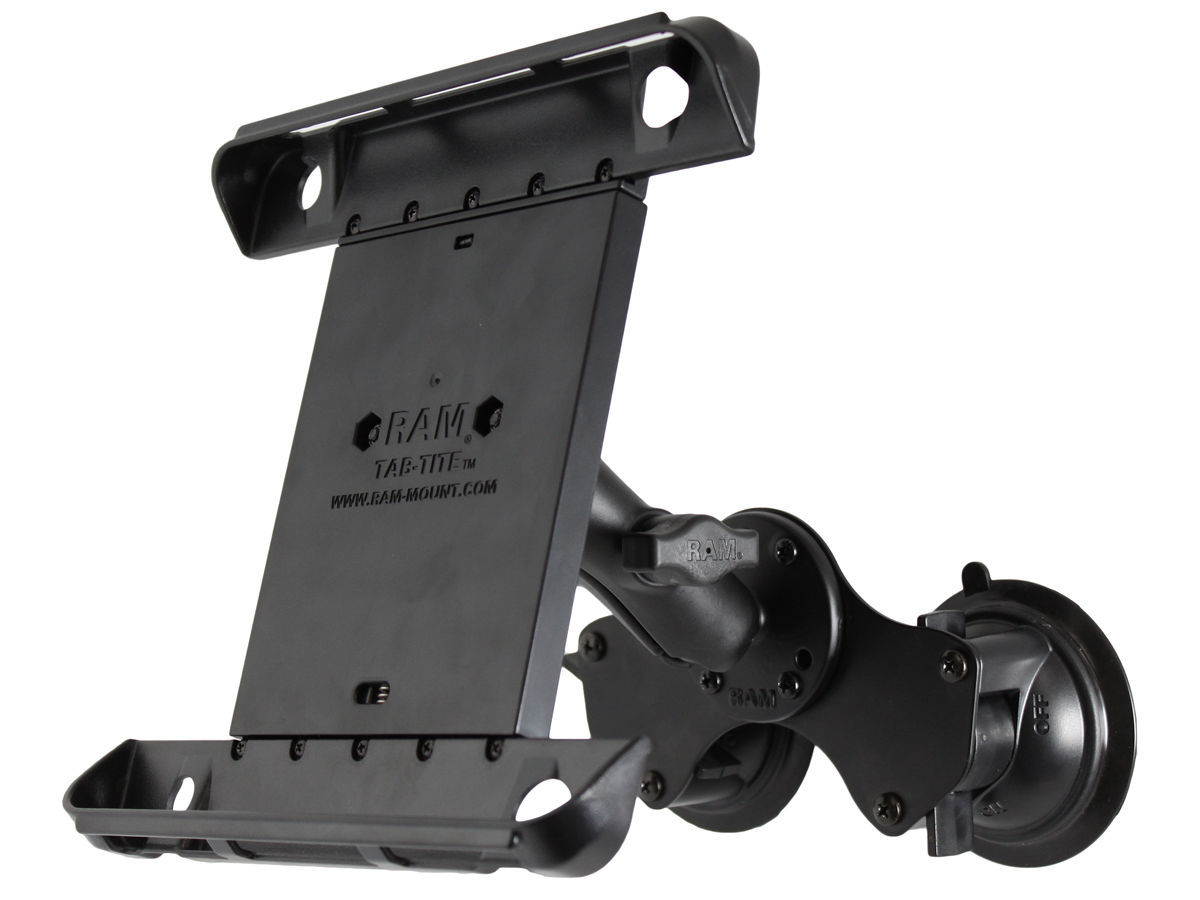 RAM Mount iPad AIR 2 Pro 9.7" Dual suction cup Windscreen mount RAM-B-189-TAB6U - Picture 12 of 33