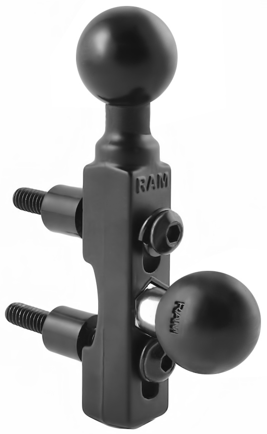 RAM Motorcycle Brake-Clutch Reservoir & Handlebar Double Ball Base (RAM-B-309-8U) (sku 55034) main image 0