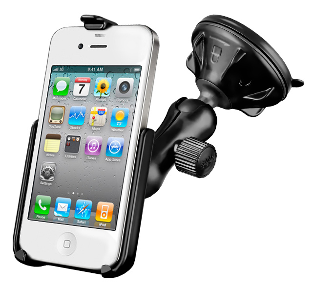 Yoke 10 Nut Cap Mount & Quick Grip Holder for iPhone XS (sku 52070)