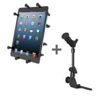 RAM Mount No Drill Vehicle HD Floor 10" Tablet Universal X-Grip