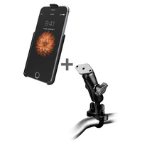 RAM Motorcycle Handlebar Rail Mount for iPhone XS Max, 7 Plus & 6 Plus