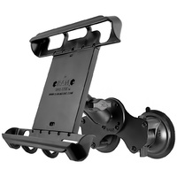 RAM Dual Suction Cup Glass Mount 10" Tablets using Heavy Duty Case