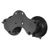 RAM Mount Dual Suction Cup Base with with Universal AMPs Hole Pattern