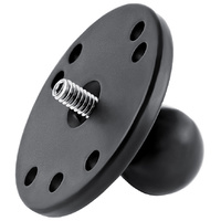 RAM Mount 2.5" Round Base with 1/4-20 Male Thread Post