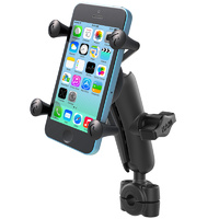 RAM Mount Mirror Rail Base (9-15mm) with X-Grip for Small iPhones with Tether RAM-B-408-37-62-UN7U-P