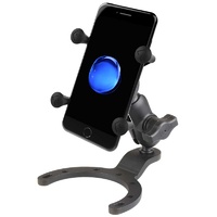 RAM Gas Tank Mount (Large) with Universal X-Grip for iPhone 11 Pro, 11, X 8 7 6 with Tether - RAM-B-411-A-UN7BU