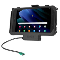 RAM Mount EZ-Roll'r Powered Dock Cradle with USB-C Charging for Samsung Tab Active2 Active3 & Active5