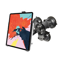 RAM Mount EZ-Roll'r Cradle Triple Suction Cup Mount for iPad Pro 12.9" Gen 3 & 4