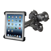 RAM Triple Suction Cup Glass Mount 10" Tablets