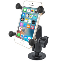 RAM Mount Adhesive Stick Down Dash Mount with X-Grip for Small Phones - RAP-B-378-UN7U