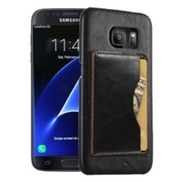 Samsung Galaxy S7 Case with Credit Card Slot - Black