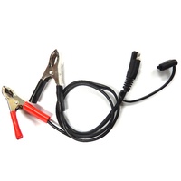 Motorcycle Power SAE Connector Cable with 2 Battery Clips Jump Start Flat Battery
