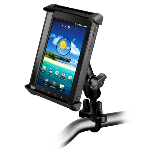 RAM Cradle Mount 7" Tablets Motorcycle Rail Handlebar - RAM Mount